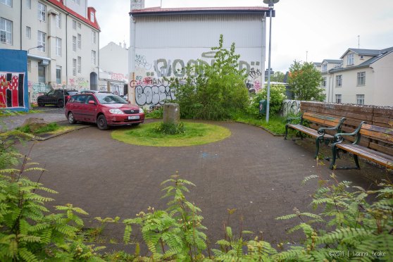 Sigrun jokes about how Icelandic people park wherever they want to. This is a perfect example. 